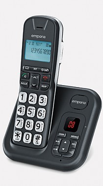 emporia big button cordless phone with digital answer machine