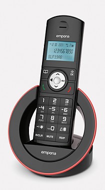 Stylish cordless phone with digital answer machine SLF19AB