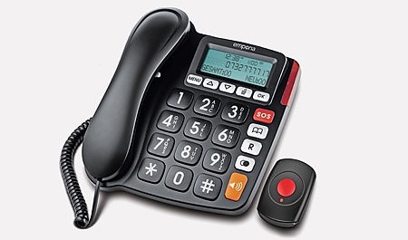 Big Button Phone with emergency function and remote button