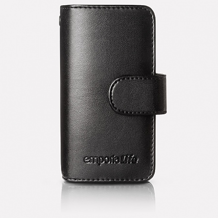 Leather case with wrist strap